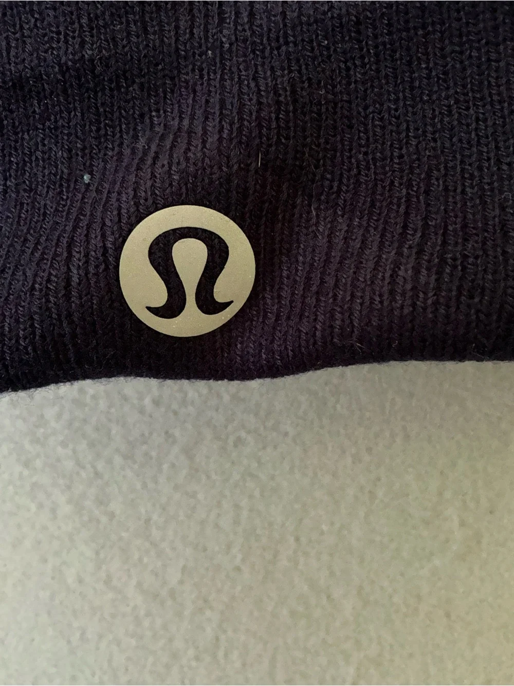Lululemon Warm Revelation Knit Beanie Hat Navy Preppy Sporty Classic Minimalist